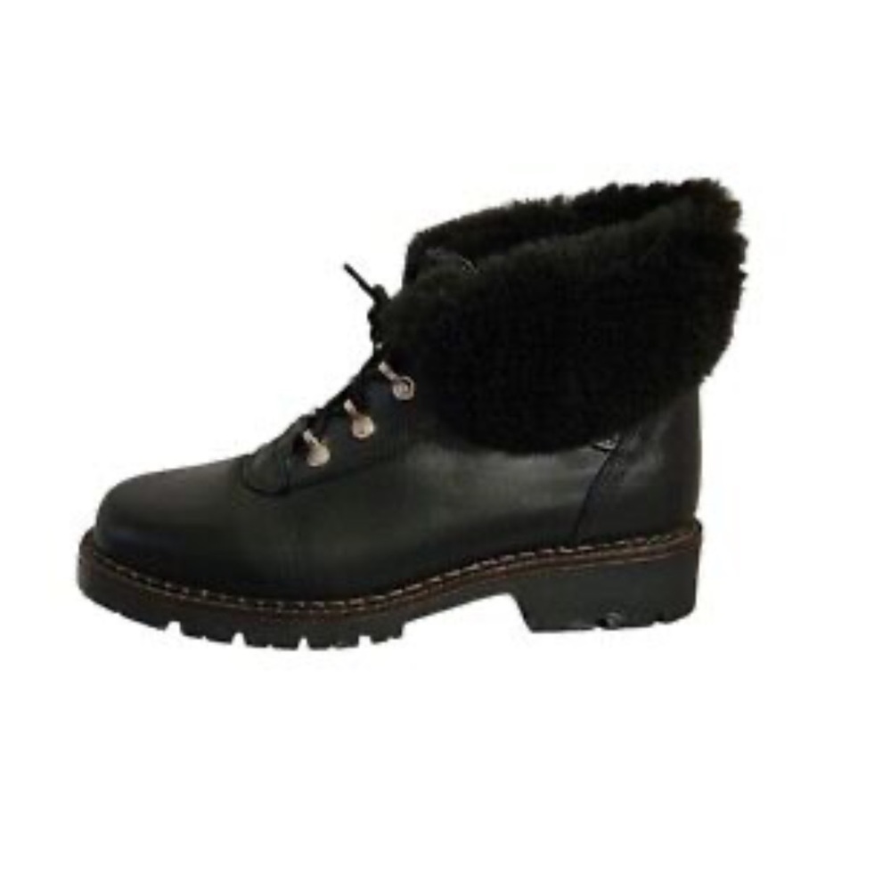 Sorel chamonix women Leather Fur Lined ankle lace up boots Size 8.5